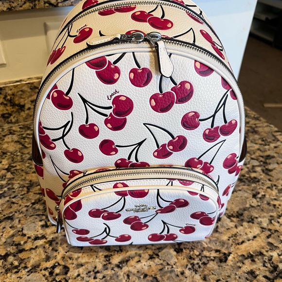 Coach Handbags - Coach Cherry Patterned Backpack